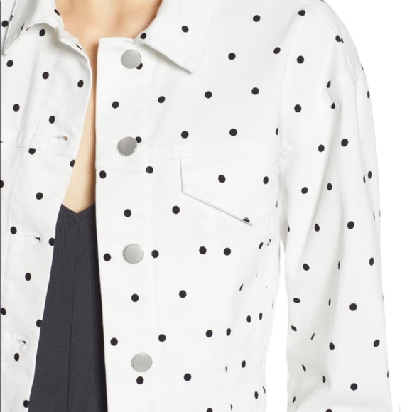 Tinsel Small Polka Dot Short Cropped Jacket - Picture 5 of 7